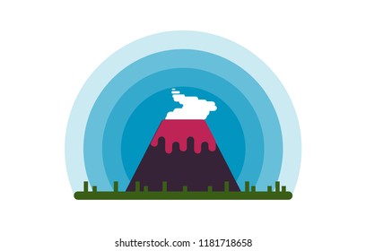 Volcano Vector Design