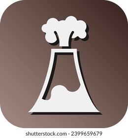 Volcano Vector Glyph Gradient Background Icon For Personal And Commercial Use.
