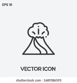 Volcano vector icon illustration. Ui/Ux. Premium quality.