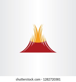 volcano vector symbol icon design 