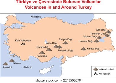 Volcanes en y alrededor de Turquía