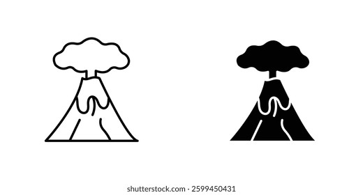 Volcanoicons for ui. vector illustration