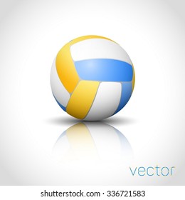 Voleyball ball isolated. Vector illustration