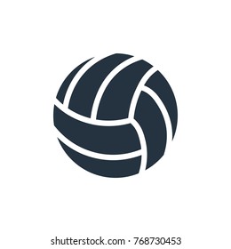 Voleyball-Symbol auf weißem Hintergrund, Fitness, Sport