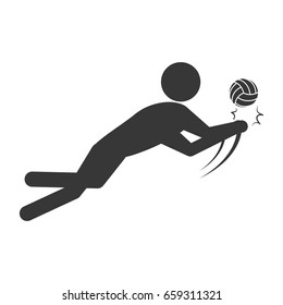 Voleyball player pictogram