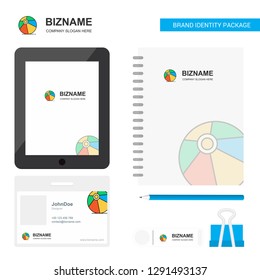 Volley ball  Business Logo, Tab App, Diary PVC Employee Card and USB Brand Stationary Package Design Vector Template