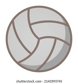 Volley Ball Flat Vector Icon Which Stock Vector (Royalty Free ...