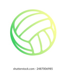 Vector de arte de degradado de bola de voley