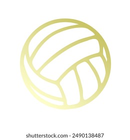 Vector de arte de degradado de bola de voley