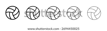Volley ball icon design, logo, app, UI. Vector illustration, EPS
