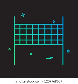 Volley ball icon design vector