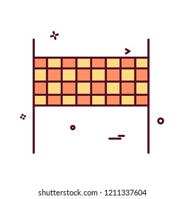 Volley ball icon design vector