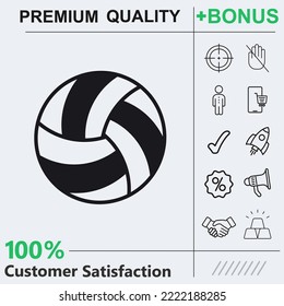 elementos gráficos de iconos de voleibol para su trabajo