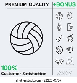 volley ball icon graphic elements for your work