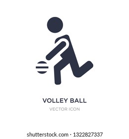 volley ball icon on white background. Simple element illustration from People concept. volley ball sign icon symbol design.