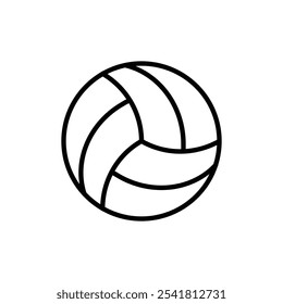 Volley ball icon Outline vector for web ui