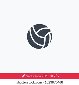 Volley Ball Icon / Vector
