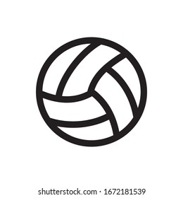 Volley-Ball-Symbol, Volley-Ball-Vektorillustration