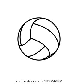 Volley ball icon vector design templates isolated on white background