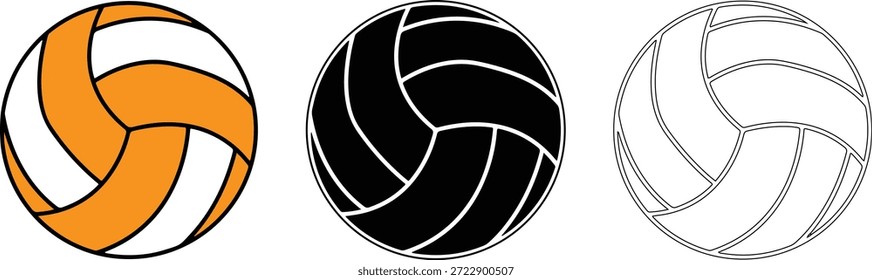 Volleyball-Symbol, Vektorgrafik