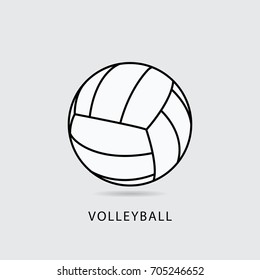 Volley ball icon vector illustration.