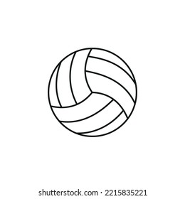 Volley ball icon vector sign and symbol isolated on white background. eps 10