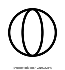 Volley Ball Icon Vector Symbol Design Illustration