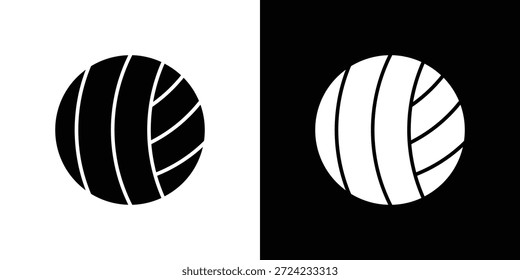 Icono de pelota de voleibol. Plantilla de Vector. Concepto Icon diseño plano.