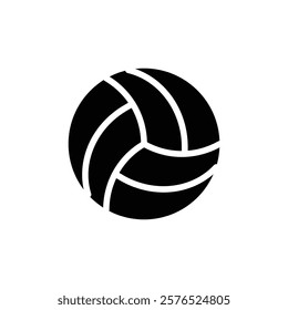 Volley ball icon web design in vector