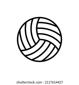 volley ball line icon design vector template