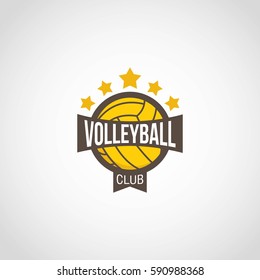 Volley Ball Logo Design Vector.