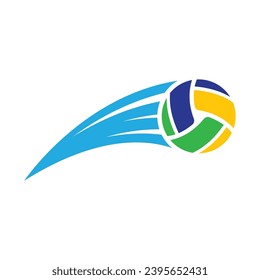 Volley ball logo images illustration design