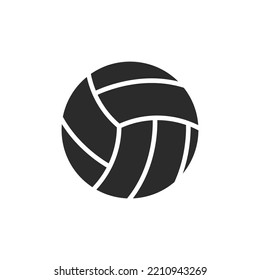 Volley Ball Logo Vector Flat Design Template