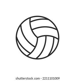 Volley Ball Logo Vector Flat Design Template