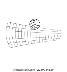 Volley ball logo vector and symbol design template