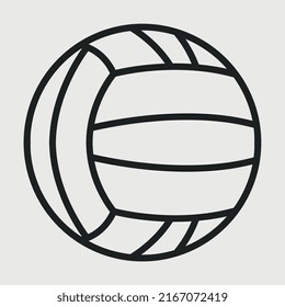 Volley Ball Outline SVG Cut File