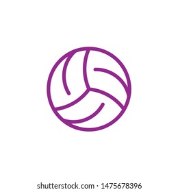 Volley ball outline vector icon