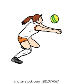 volley ball player