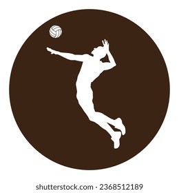 Volley ball player icon vector illustration design