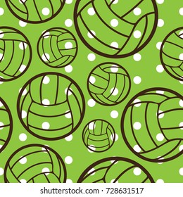 volley ball seamless pattern