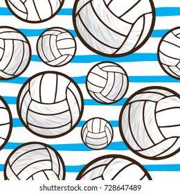 volley ball seamless pattern