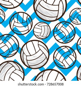 volley ball seamless pattern