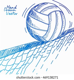 Volley Ball sketch. Vector Eps.10