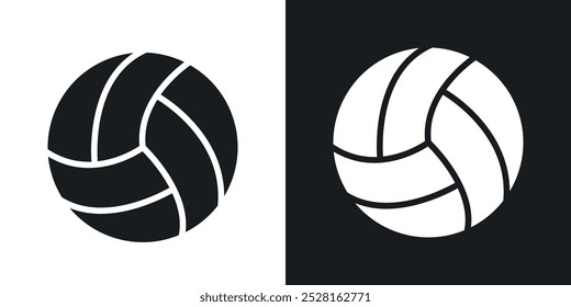 Volley ball solid vector icon pack