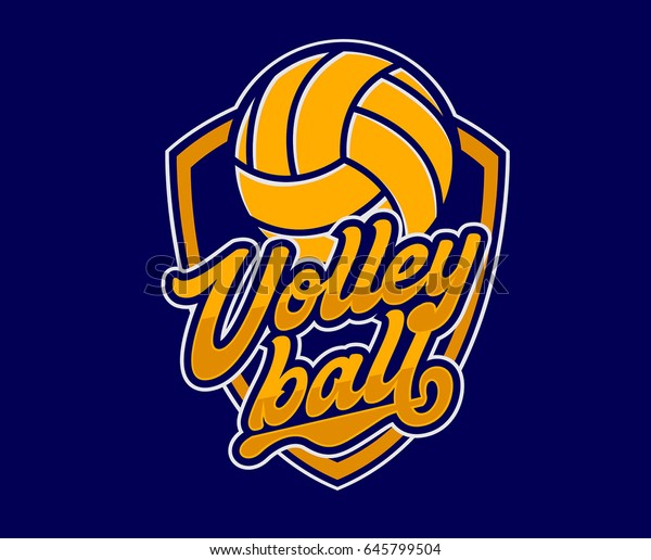 Volley Ball Sprt Logo Stock Vector (Royalty Free) 645799504