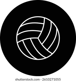 Volley Ball vector icon. Can be used for printing, mobile and web applications.