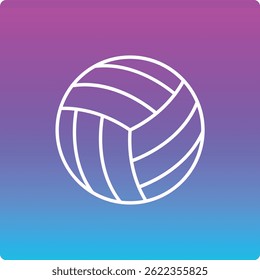 Volley Ball vector icon. Can be used for printing, mobile and web applications.