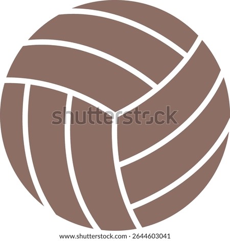 Volley Ball vector icon. Can be used for printing, mobile and web applications.
