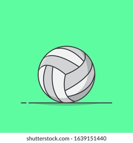 Volley Ball Vector Icon Illustration. Volleyball Symbol