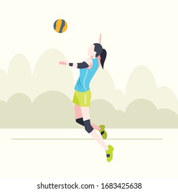 Volley Ball Vector Illustration Design